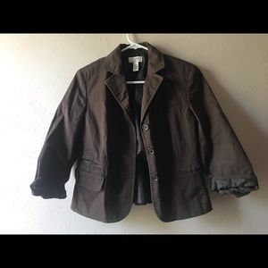 LOFT cropped fitted blazer